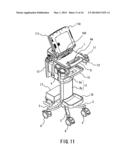 CART FOR PORTABLE ULTRASONIC DIAGNOSTIC DEVICE AND ULTRASONIC DIAGNOSTIC     UNIT diagram and image