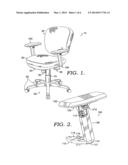 ADJUSTABLE ARMREST FOR A SEATING UNIT diagram and image