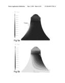 Cutting tip and cutting bit having increased strength and penetration     capability diagram and image