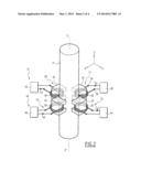 ACTIVE MAGNETIC BEARING COMPRISING MEANS FOR DAMPING THE RADIAL MOTION OF     A SHAFT OF A ROTARY MACHINE diagram and image