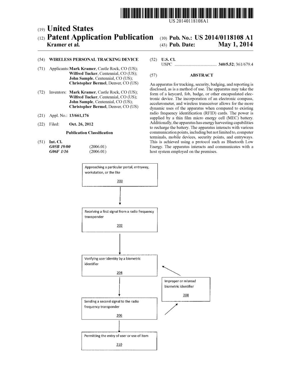 Wireless Personal Tracking Device - diagram, schematic, and image 01