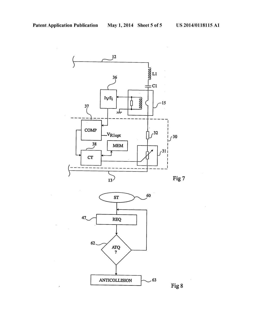 PROTECTION OF COMMUNICATION BETWEEN AN ELECTROMAGNETIC TRANSPONDER AND A     TERMINAL - diagram, schematic, and image 06