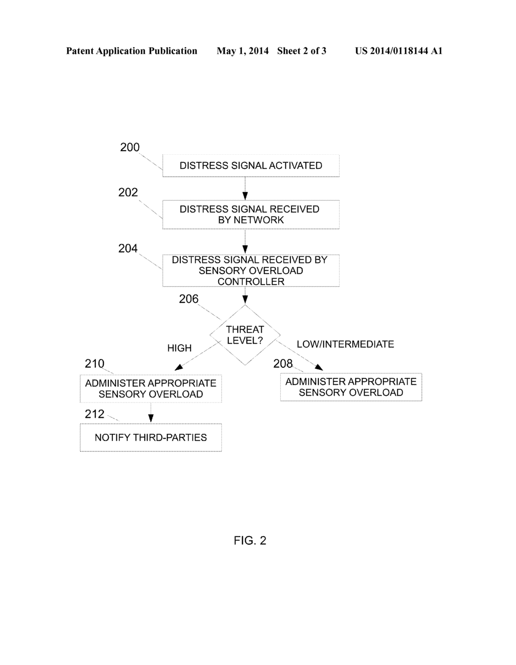 SYSTEMS AND METHODS UTILIZING VARIABLE TEMPO SENSORY OVERLOAD TO DETER,     DELAY, DISTRACT OR DISRUPT A PERPETRATOR AND DECREASE AN INTENSITY OF A     POTENTIAL CRIMINAL ACT - diagram, schematic, and image 03