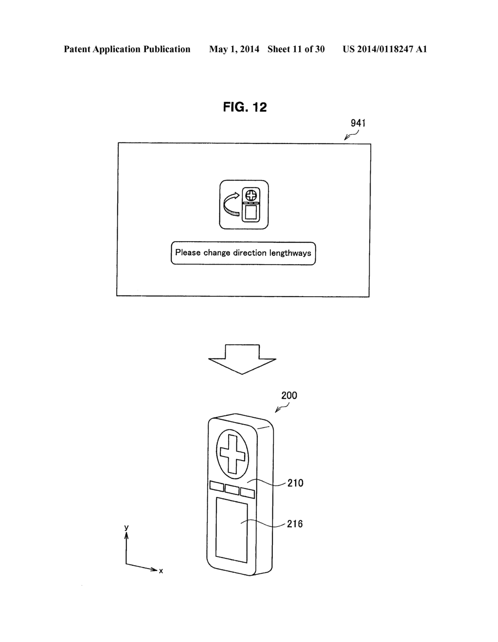 CONTROL APPARATUS, CONTROL METHOD, PROGRAM, INPUT SIGNAL RECEIVING     APPARATUS, OPERATION INPUT APPARATUS, AND INPUT SYSTEM - diagram, schematic, and image 12