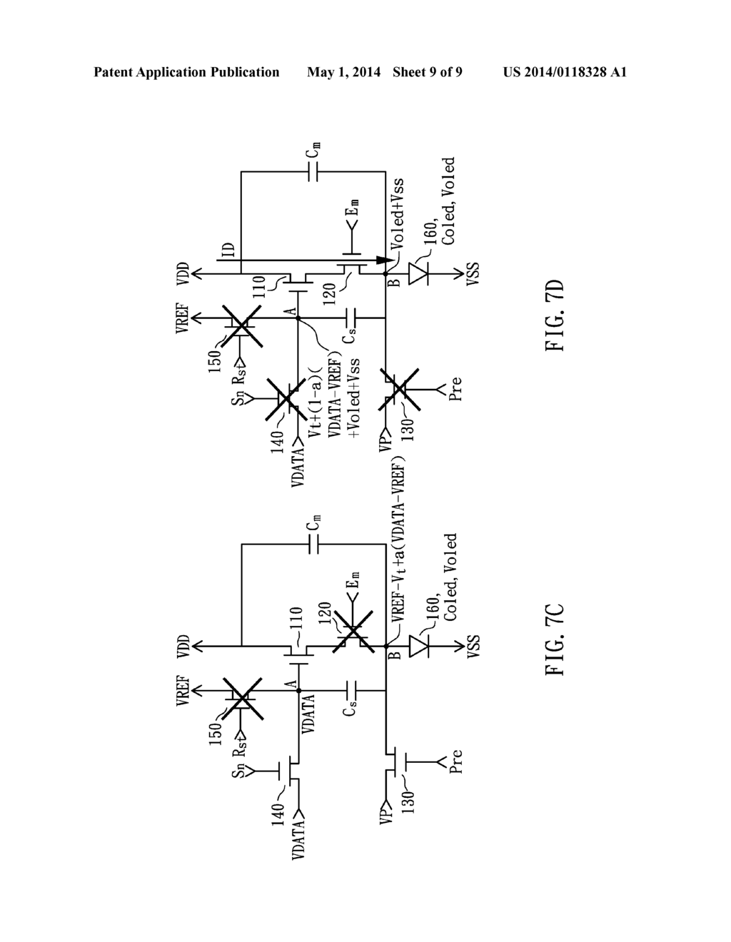 PIXEL DRIVING CIRCUIT OF AN ACTIVE-MATRIX ORGANIC LIGHT-EMITTING DIODE AND     A METHOD OF DRIVING THE SAME - diagram, schematic, and image 10