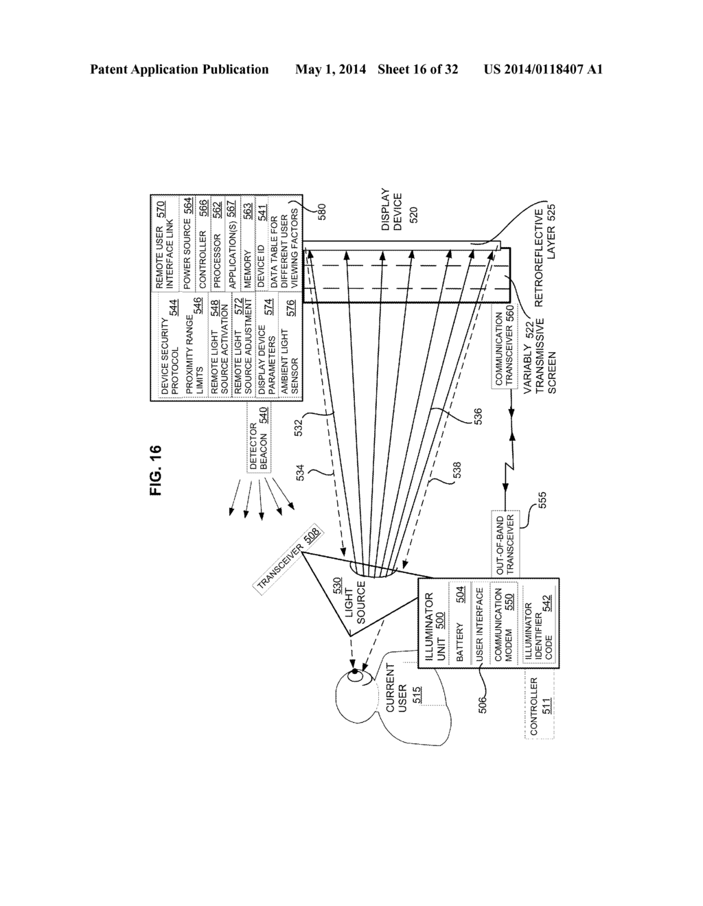 Enhanced Retroreflective Display Device - diagram, schematic, and image 17