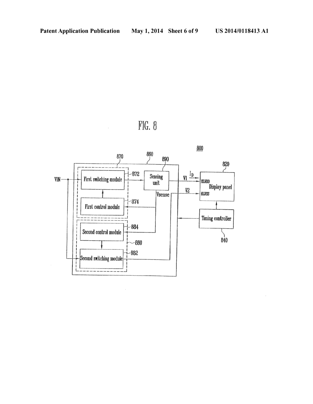 DC-DC CONVERTER AND ORGANIC LIGHT EMITTING DISPLAY DEVICE USING THE SAME - diagram, schematic, and image 07