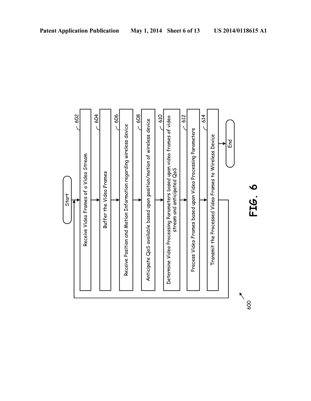 MODIFICATION OF DELIVERY OF VIDEO STREAM TO WIRELESS DEVICE BASED UPON     POSITION/MOTION OF WIRELESS DEVICE - diagram, schematic, and image 07