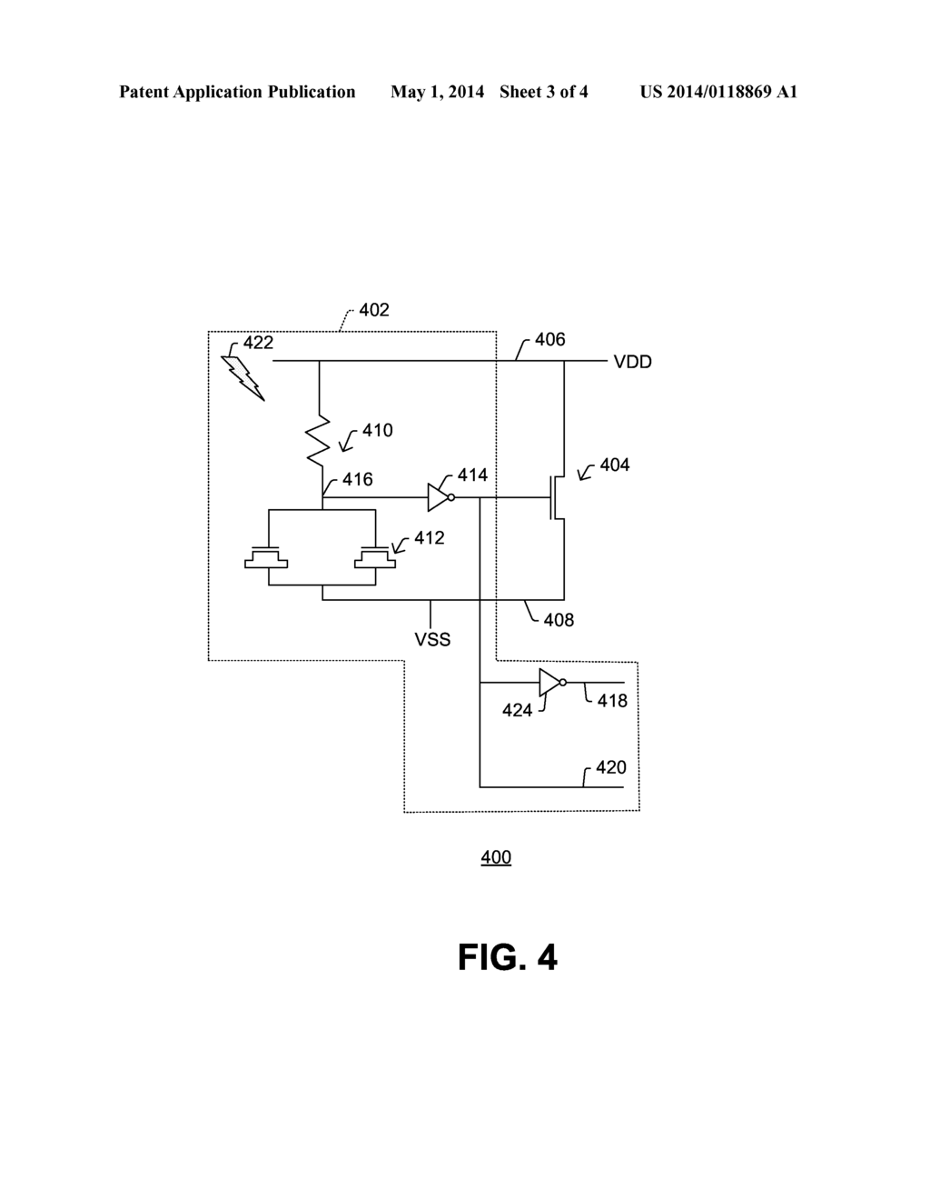 ESD Protection Scheme Using I/O Pads - diagram, schematic, and image 04