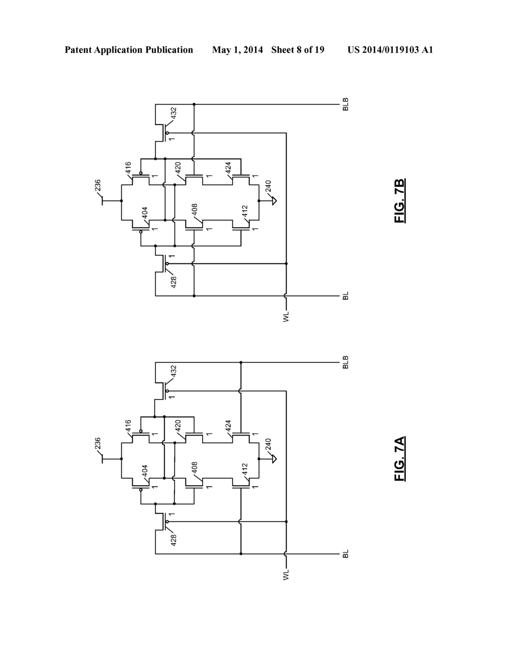 SRAM Cells Suitable for Fin Field-Effect Transistor (FinFET) Process - diagram, schematic, and image 09