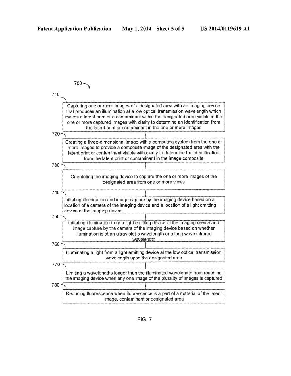 SYSTEM, METHOD AND COMPUTER SOFTWARE PRODUCT FOR SEARCHING FOR A LATENT     FINGERPRINT WHILE SIMULTANEOUSLY CONSTRUCTING A THREE-DIMENSIONAL     TOPOGRAPHIC MAP OF THE SEARCHED SPACE - diagram, schematic, and image 06