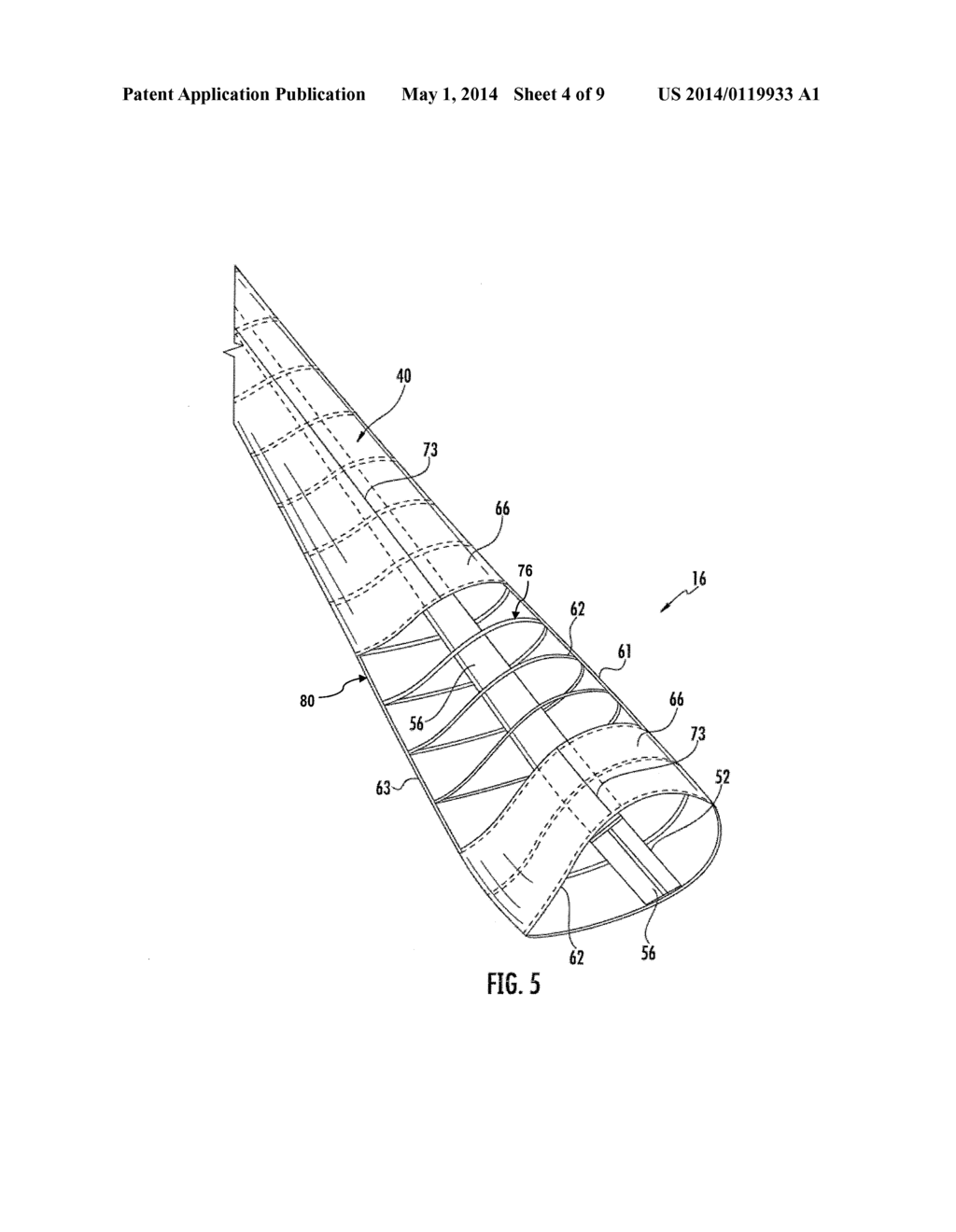 WIND TURBINE ROTOR BLADE WITH FABRIC SKIN AND ASSOCIATED ATTACHMENT METHOD - diagram, schematic, and image 05