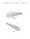 WIND TURBINE ROTOR BLADE WITH FABRIC SKIN AND ASSOCIATED ATTACHMENT METHOD diagram and image