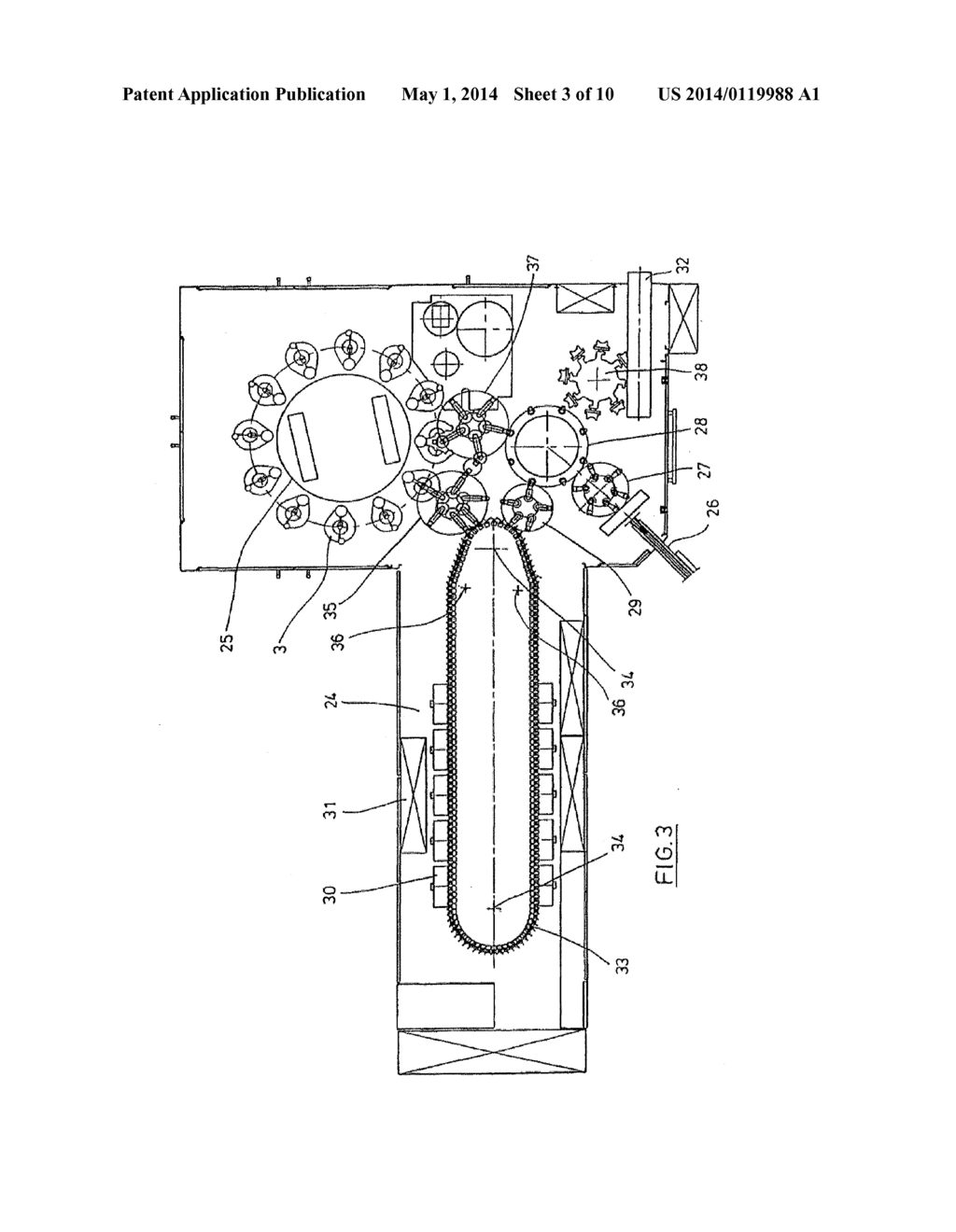 METHOD AND DEVICE FOR STERILISING AND DEVICE FOR BLOW-MOULDING CONTAINERS - diagram, schematic, and image 04