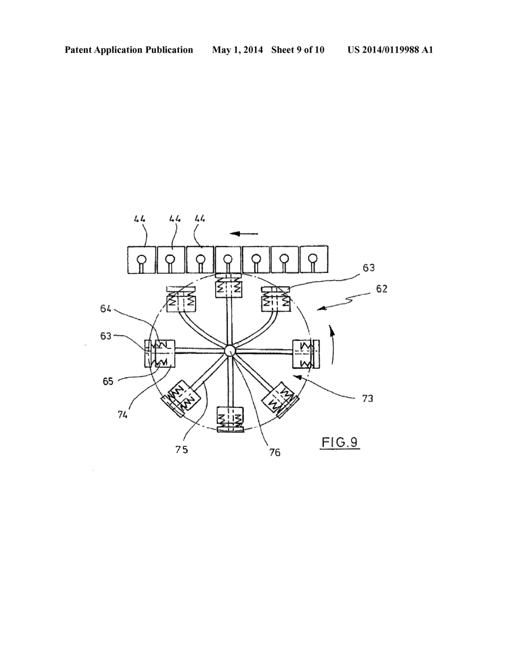 METHOD AND DEVICE FOR STERILISING AND DEVICE FOR BLOW-MOULDING CONTAINERS - diagram, schematic, and image 10