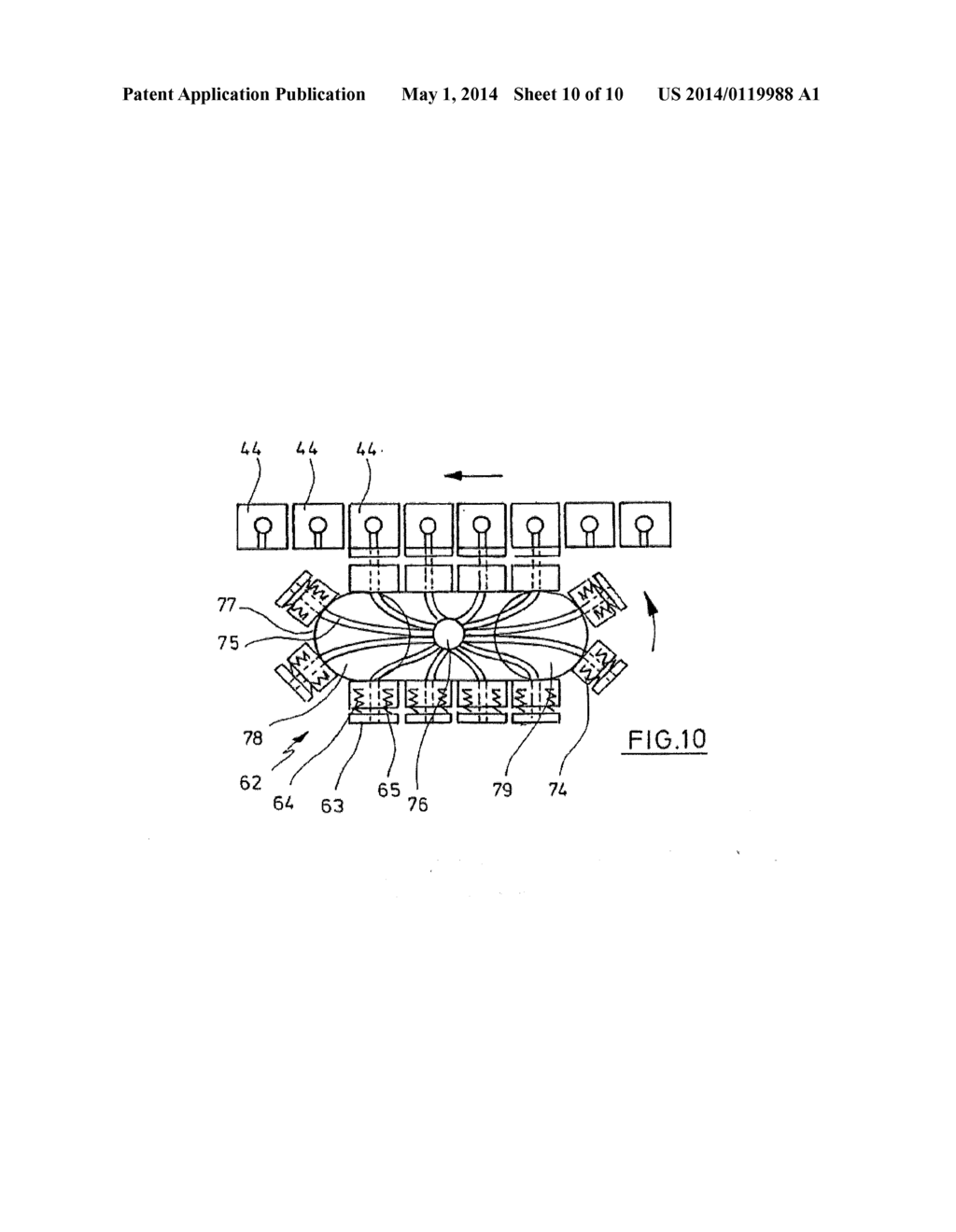 METHOD AND DEVICE FOR STERILISING AND DEVICE FOR BLOW-MOULDING CONTAINERS - diagram, schematic, and image 11