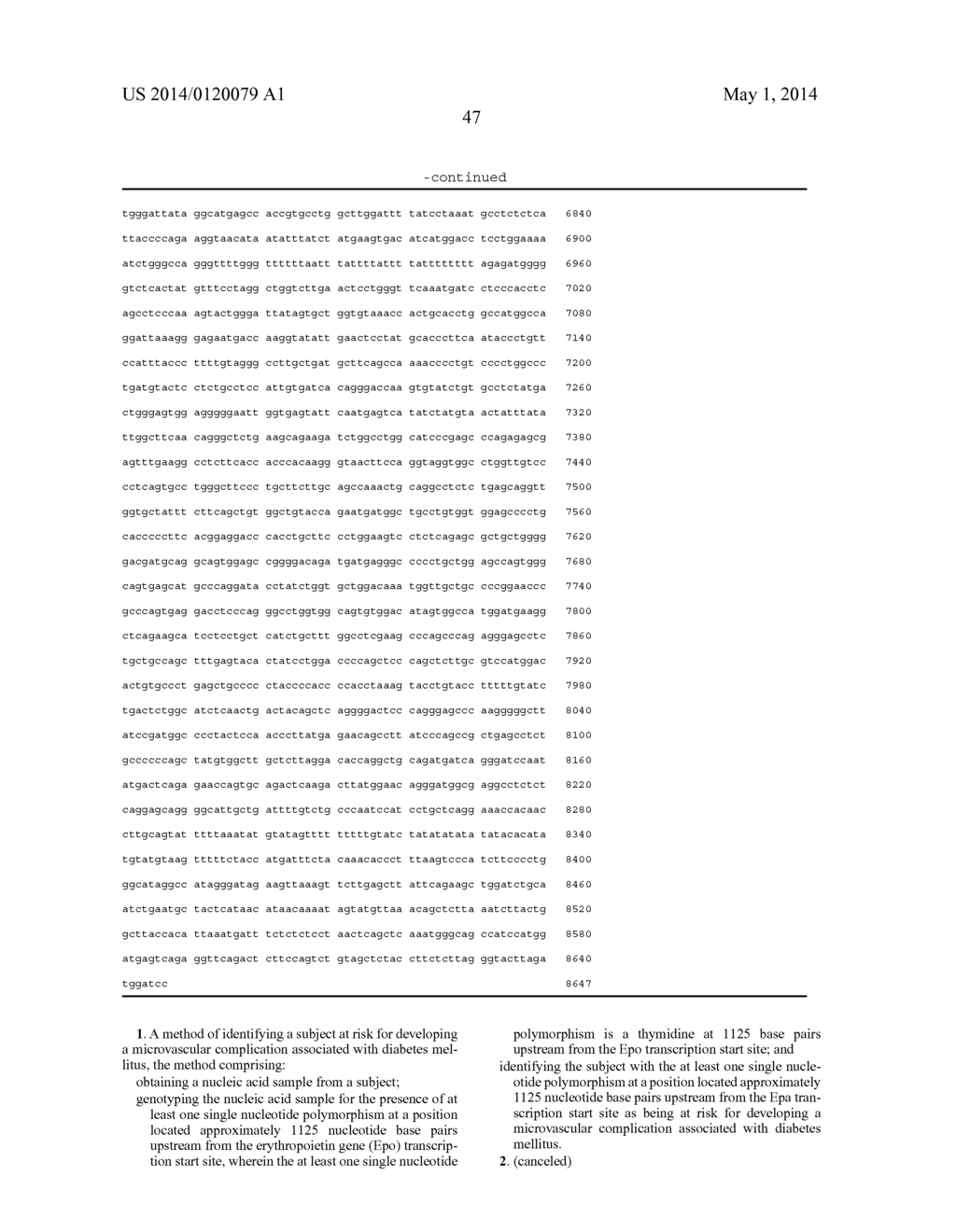 Compositions and Methods for Diagnosing and Treating Diabetic Micro     Vascular Complications - diagram, schematic, and image 53