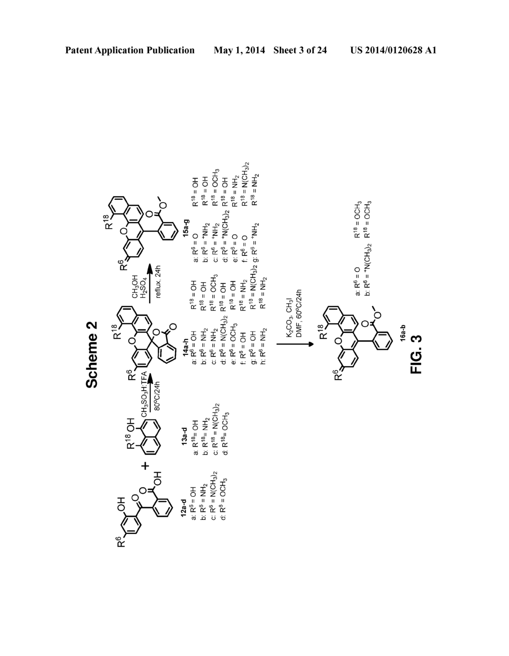 NEAR-INFRARED FLUORESCENT DYES WITH LARGE STOKES SHIFTS - diagram, schematic, and image 04