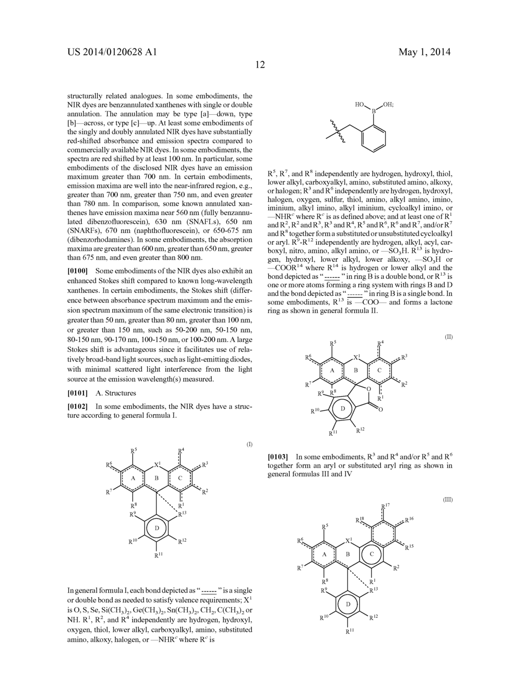 NEAR-INFRARED FLUORESCENT DYES WITH LARGE STOKES SHIFTS - diagram, schematic, and image 37