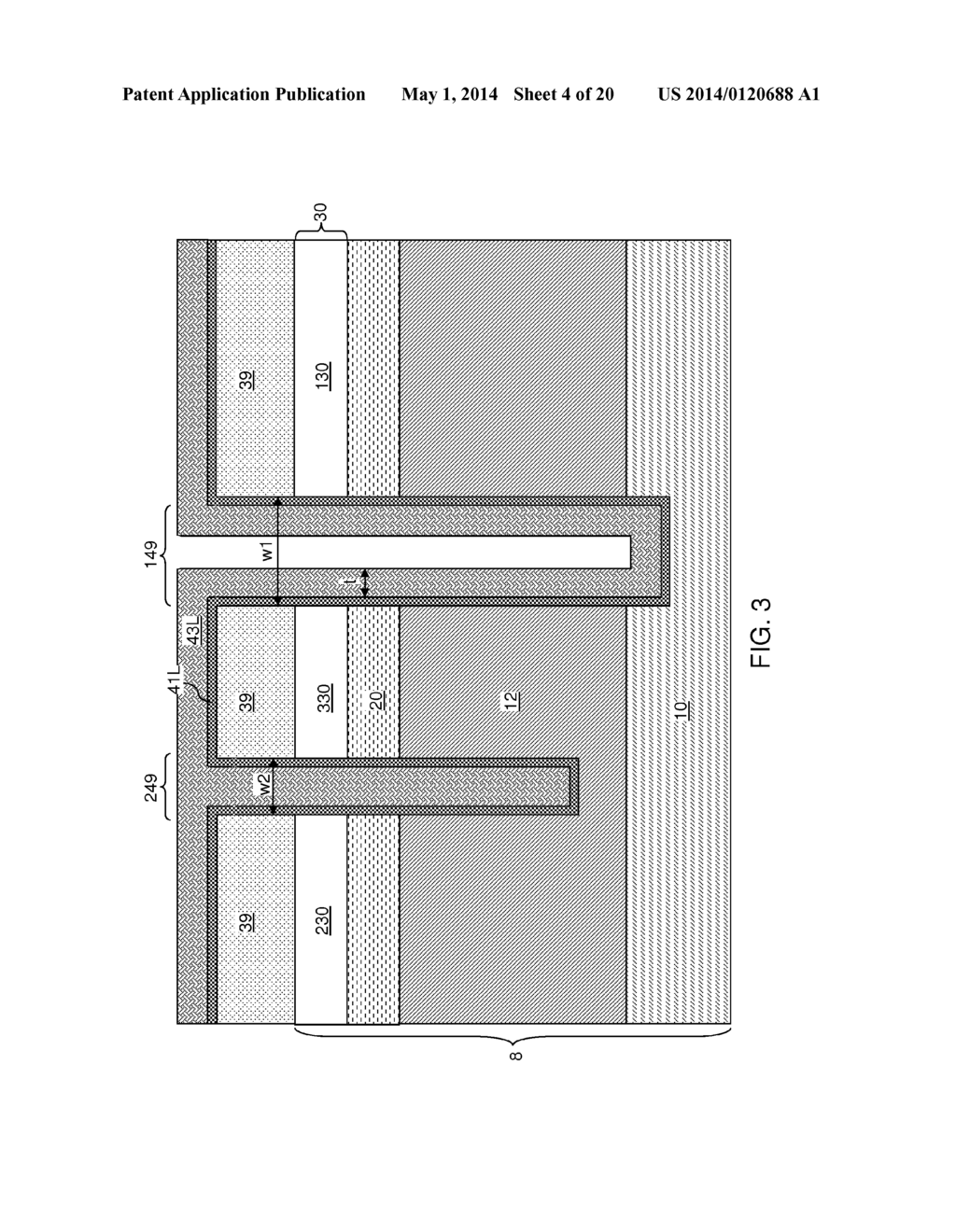 DEEP ISOLATION TRENCH STRUCTURE AND DEEP TRENCH CAPACITOR ON A     SEMICONDUCTOR-ON-INSULATOR SUBSTRATE - diagram, schematic, and image 05