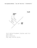 Golf swing alignment system diagram and image