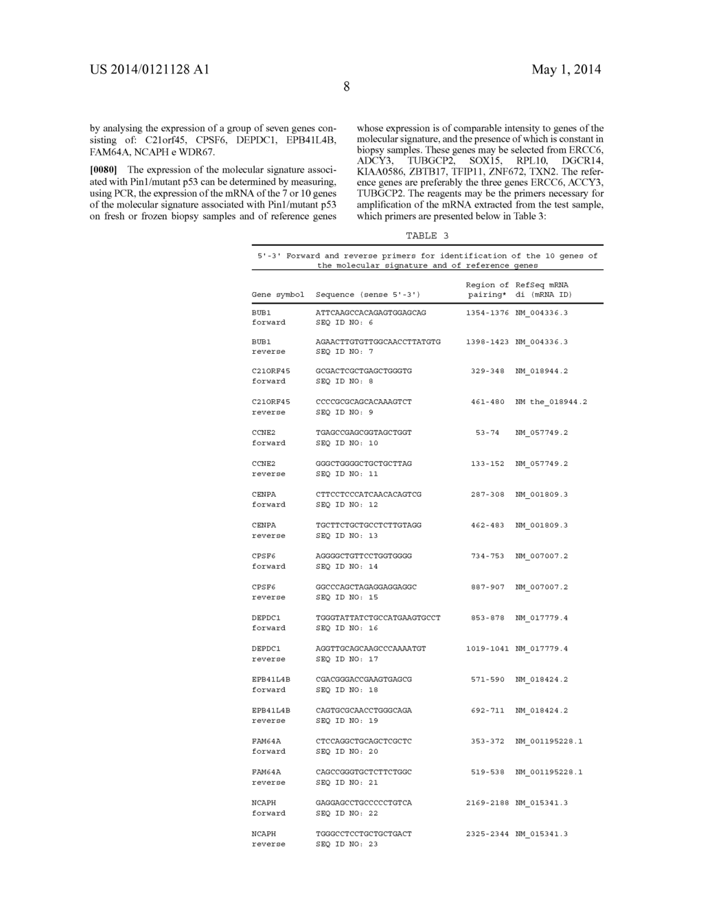 METHOD FOR THE PROGNOSIS OF BREAST CANCER BASED ON THE EXPRESSION OF THE     GENE PIN1 IN COMBINATION WITH MUTATIONS IN THE GENE TP53 - diagram, schematic, and image 18