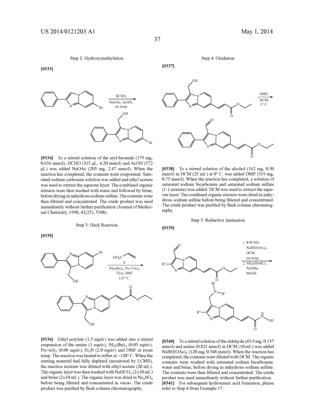 IMIDAZO[1,2-a]PYRIDINE DERIVATIVES: PREPARATION AND PHARMACEUTICAL     APPLICATIONS - diagram, schematic, and image 38