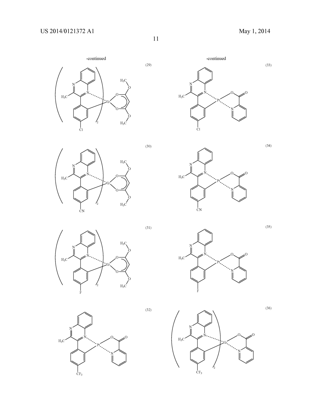 ORGANOMETAL COMPLEX AND LIGHT-EMITTING ELEMENT USING THE SAME - diagram, schematic, and image 22