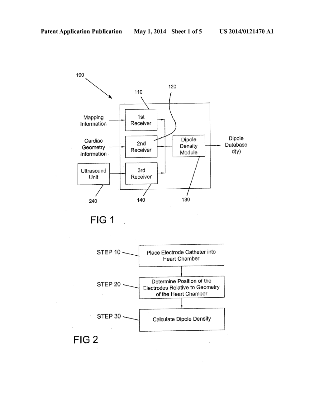 DEVICE AND METHOD FOR THE GEOMETRIC DETERMINATION OF ELECTRICAL DIPOLE     DENSITIES ON THE CARDIAC WALL - diagram, schematic, and image 02