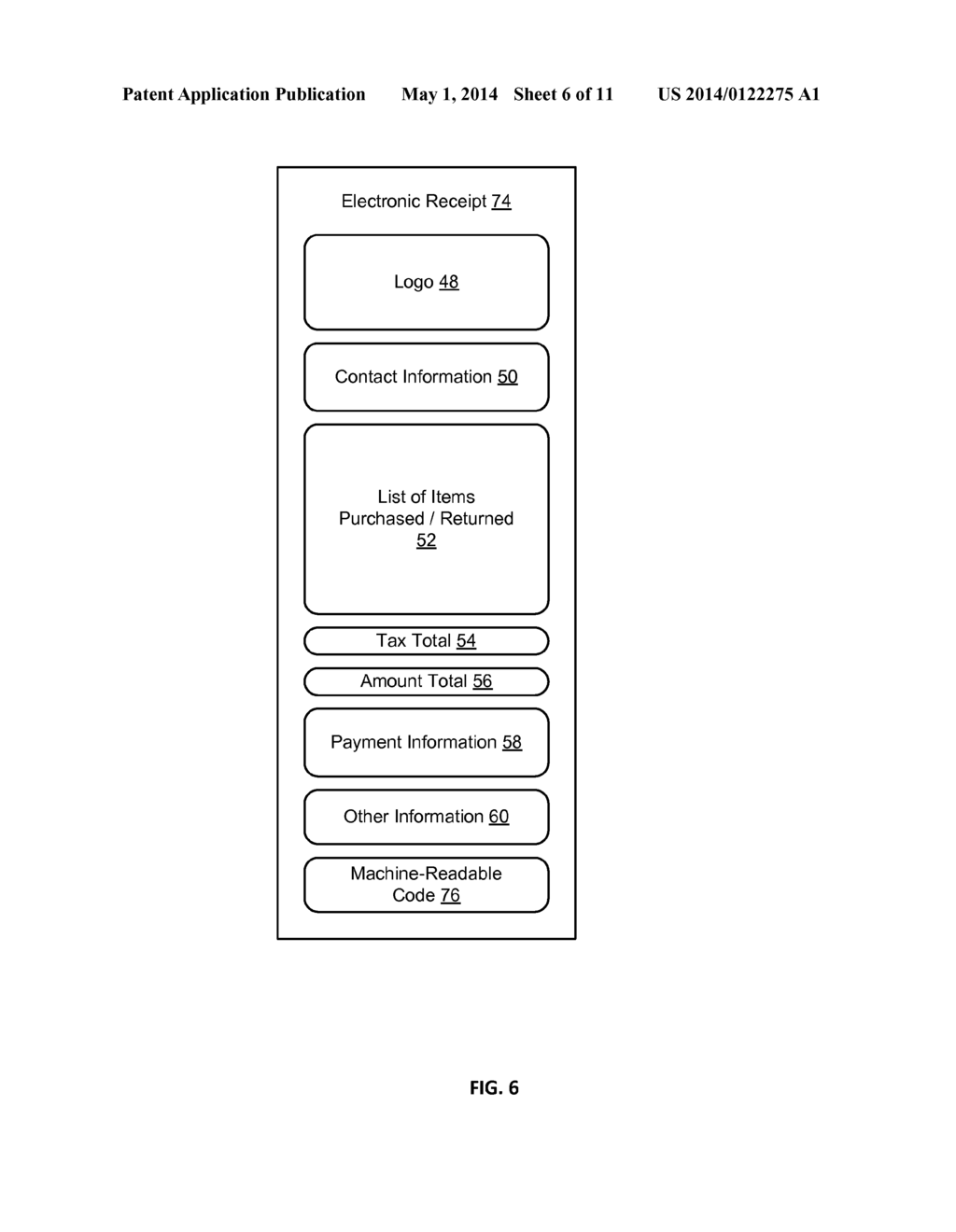 Reprint Of A Physical Receipt And Receipt History From An Electronic     Receipt For Reducing Fraudulent Returns - diagram, schematic, and image 07