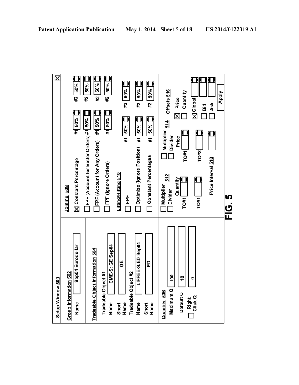 SYSTEM AND METHOD FOR FACILITATING TRADING OF MULTIPLE TRADEABLE OBJECTS     IN AN ELECTRONIC TRADING ENVIRONMENT - diagram, schematic, and image 06