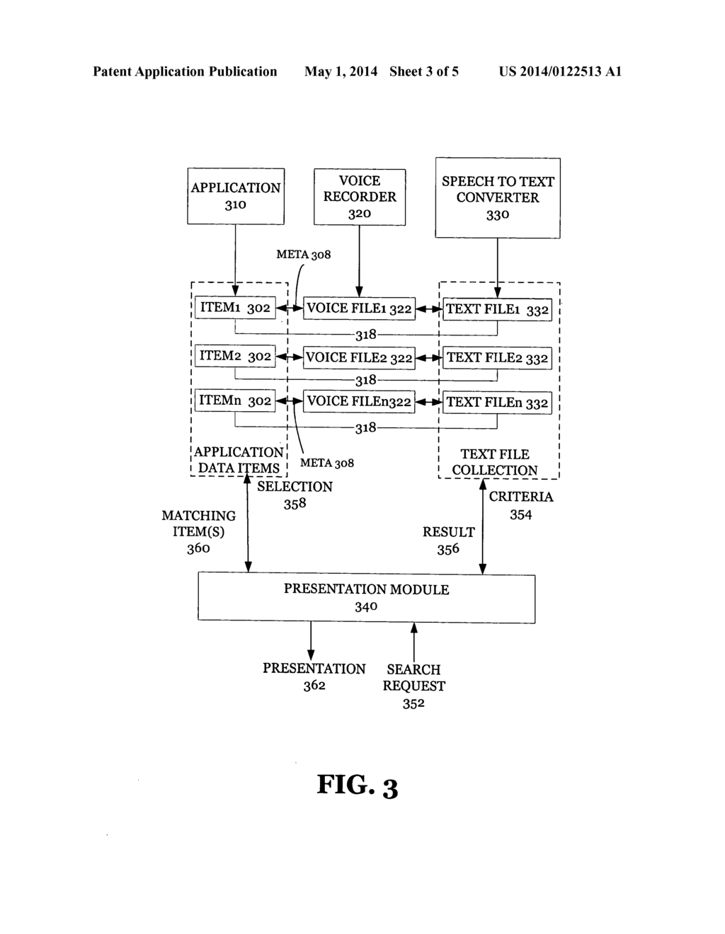 SYSTEM AND METHOD FOR ENABLING SEARCH AND RETRIEVAL OPERATIONS TO BE     PERFORMED FOR DATA ITEMS AND RECORDS USING DATA OBTAINED FROM ASSOCIATED     VOICE FILES - diagram, schematic, and image 04