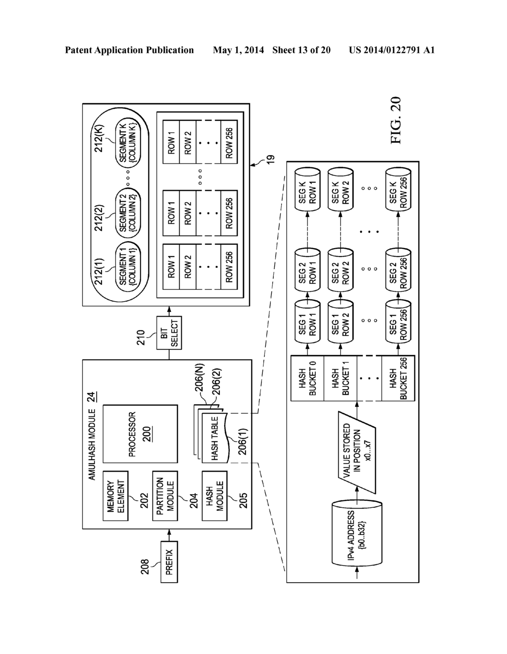 SYSTEM AND METHOD FOR PACKET CLASSIFICATION AND INTERNET PROTOCOL LOOKUP     IN A NETWORK ENVIRONMENT - diagram, schematic, and image 14