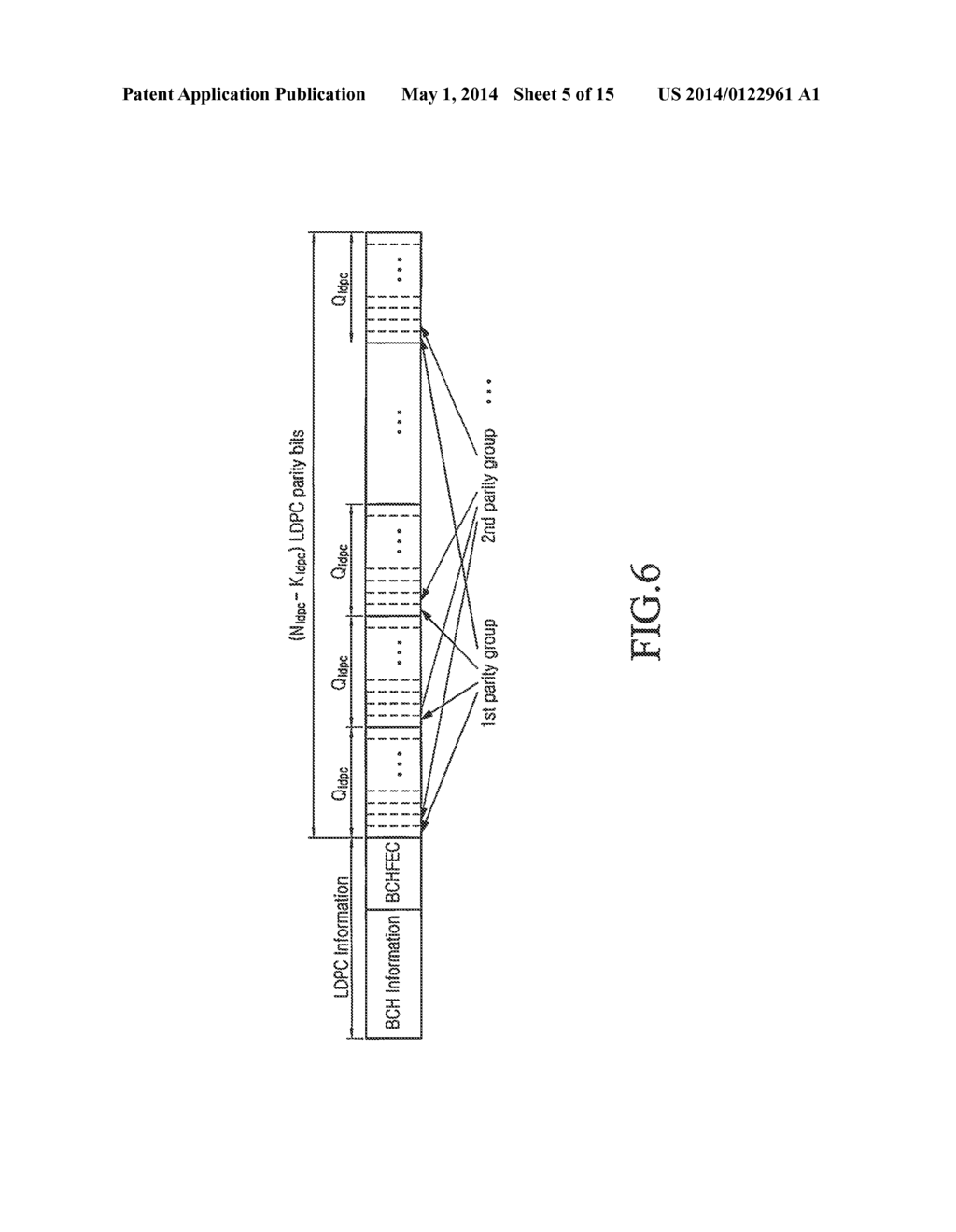 METHOD AND APPARATUS FOR CHANNEL CODING AND DECODING IN A COMMUNICATION     SYSTEM USING A LOW-DENSITY PARITY-CHECK CODE - diagram, schematic, and image 06