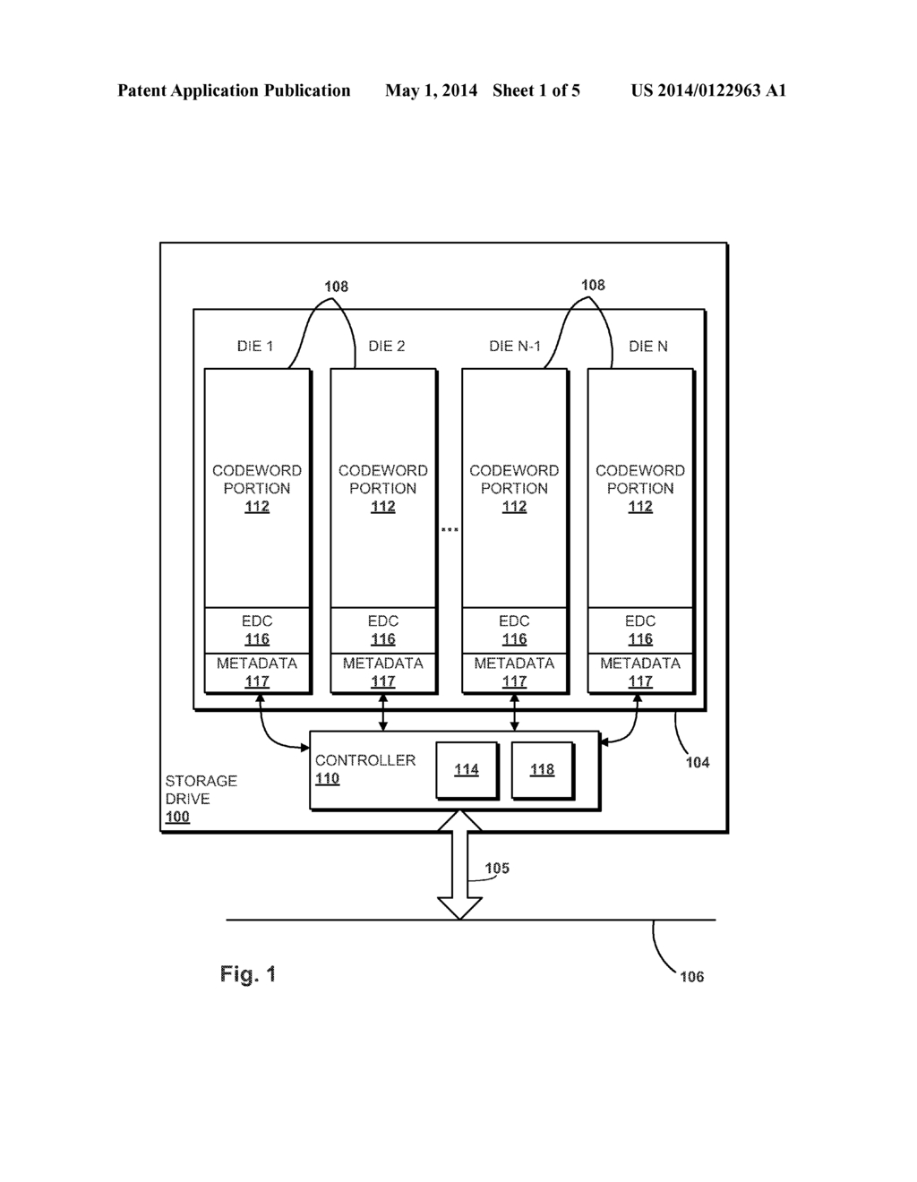 IDENTIFICATION OF NON-VOLATILE MEMORY DIE FOR USE IN REMEDIAL ACTION - diagram, schematic, and image 02