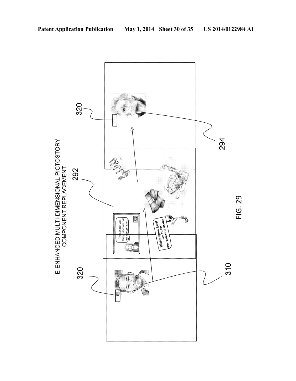 SYSTEM AND METHOD FOR THE CREATION OF AN E-ENHANCED MULTI-DIMENSIONAL     PICTOSTORY USING PICTOOVERLAY TECHNOLOGY - diagram, schematic, and image 31