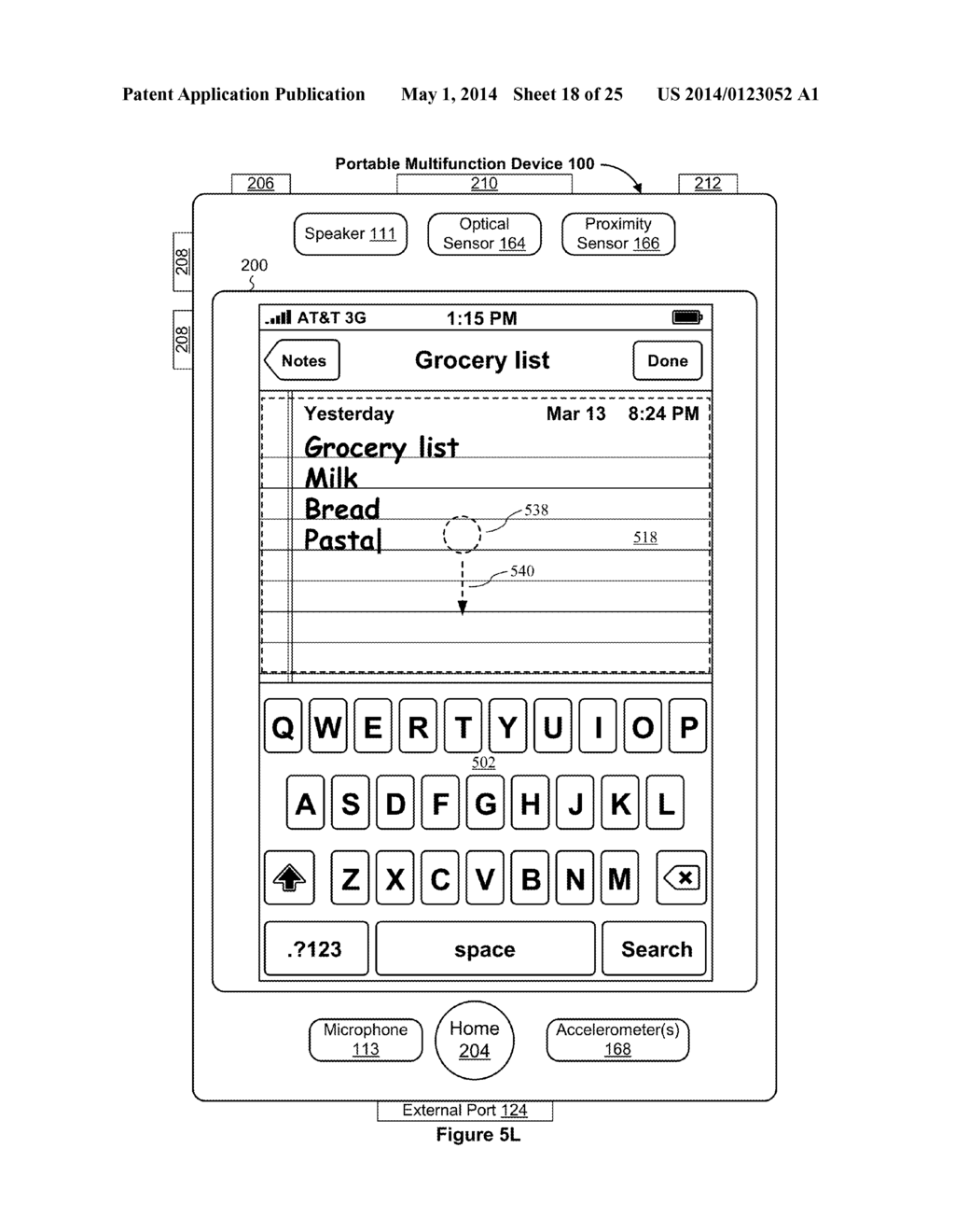 Smart Keyboard Management for a Multifunction Device with a Touch Screen     Display - diagram, schematic, and image 19