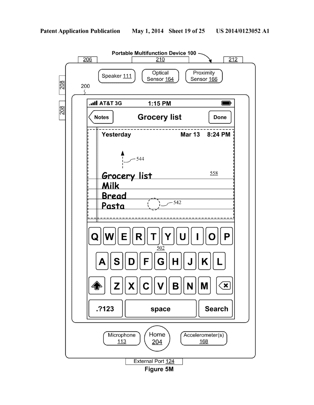 Smart Keyboard Management for a Multifunction Device with a Touch Screen     Display - diagram, schematic, and image 20