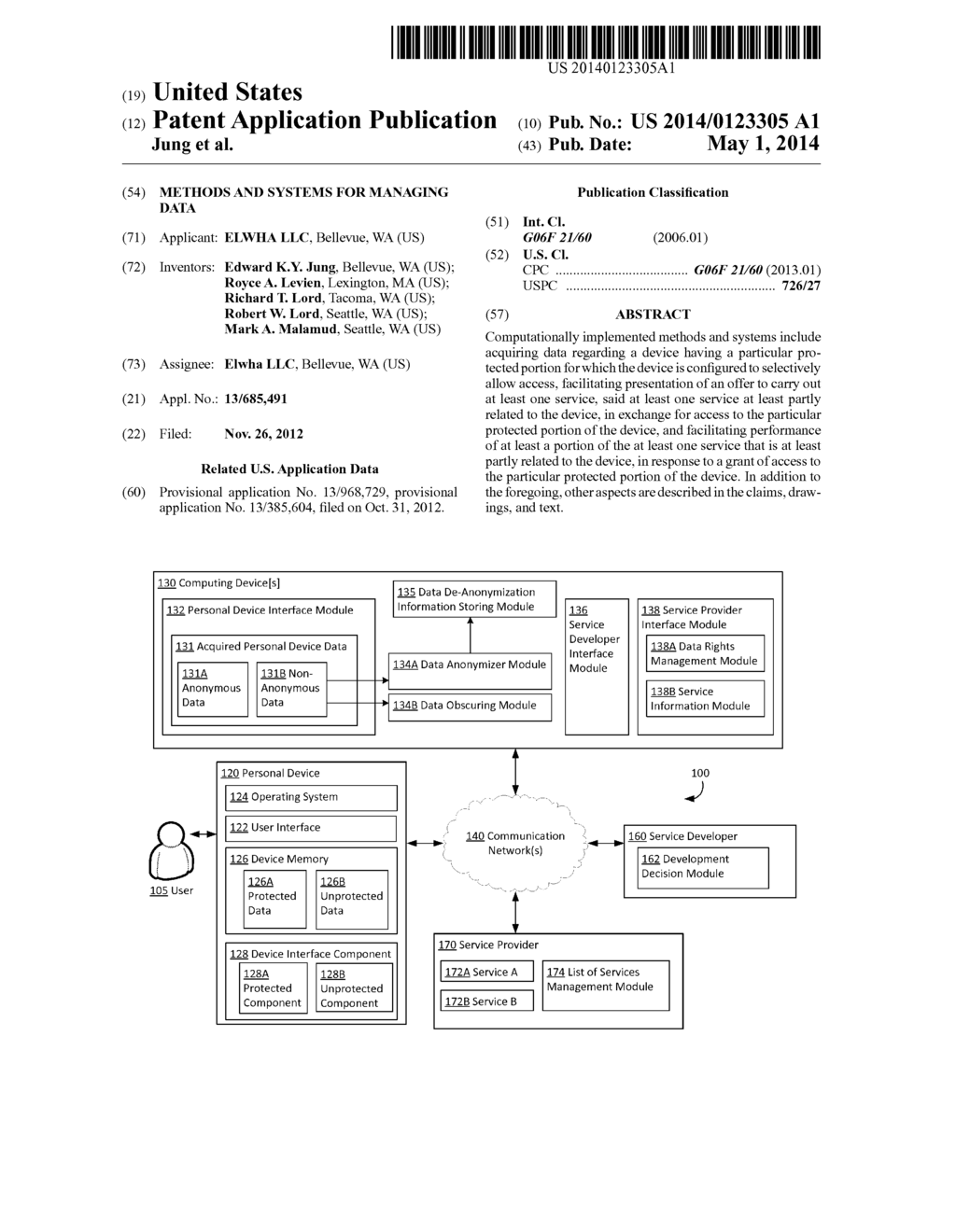 METHODS AND SYSTEMS FOR MANAGING DATA - diagram, schematic, and image 01