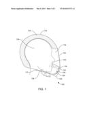 Apparatus for Use with a Helmet to Mitigate Condensation of Breath on a     Visor diagram and image