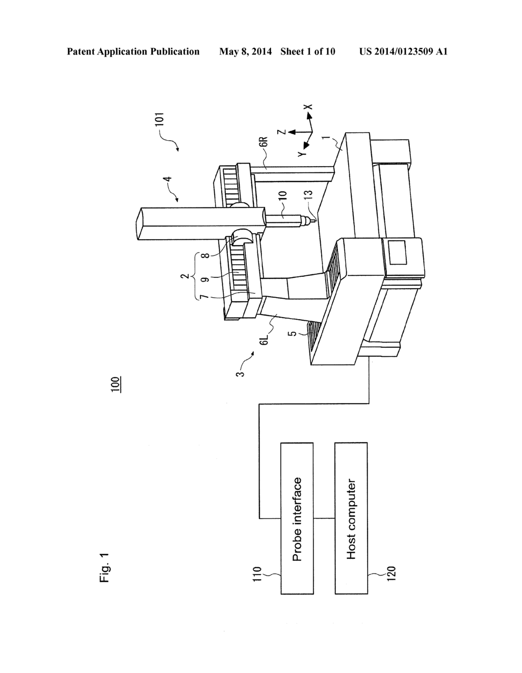 SHAPE MEASURING INSTRUMENT, IMPEDANCE DETECTOR, AND IMPEDANCE DETECTION     METHOD - diagram, schematic, and image 02