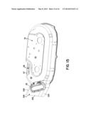 WALK POWER MOWER WITH FLOW CUTOFF BAFFLE CARRIED BY A SIDE DISCHARGE CHUTE diagram and image