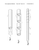 Tip-Weighted Drumstick with Resilient, Cushioned Handle diagram and image