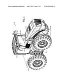 HORIZONTAL MUFFLER FOR AN AGRICULTURAL VEHICLE diagram and image