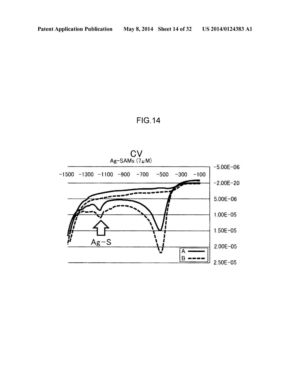 ELECTRODE CHIP FOR DETECTING BIOLOGICAL MOLECULE, AND METHOD FOR DETECTING     BIOLOGICAL MOLECULE - diagram, schematic, and image 15