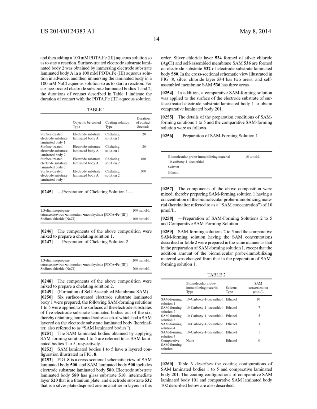 ELECTRODE CHIP FOR DETECTING BIOLOGICAL MOLECULE, AND METHOD FOR DETECTING     BIOLOGICAL MOLECULE - diagram, schematic, and image 47