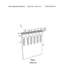 RECEPTACLE OF GEL CARD TYPE EQUIPPED WITH A LID COMPRISING A PRECUT diagram and image