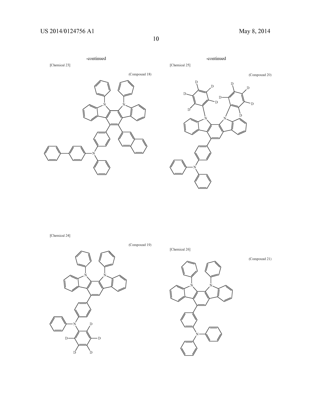 COMPOUND HAVING AN INDOLOCARBAZOLE RING STRUCTURE AND ORGANIC     ELECTROLUMINESCENT DEVICE - diagram, schematic, and image 18