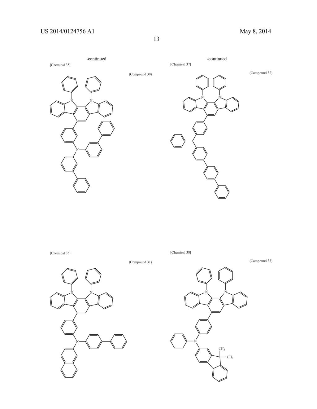 COMPOUND HAVING AN INDOLOCARBAZOLE RING STRUCTURE AND ORGANIC     ELECTROLUMINESCENT DEVICE - diagram, schematic, and image 21