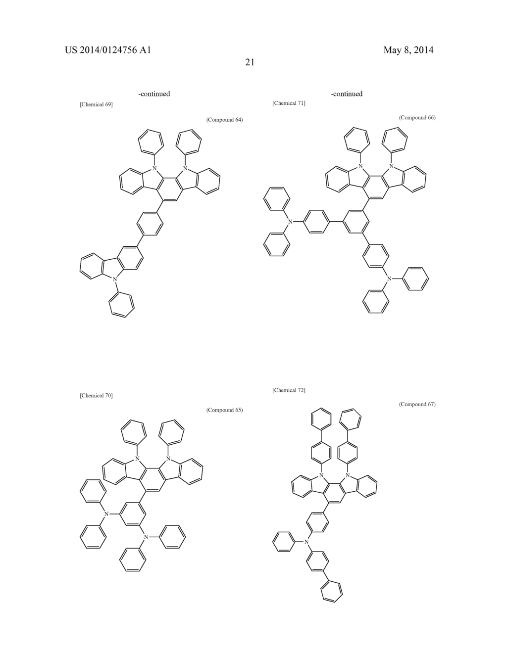 COMPOUND HAVING AN INDOLOCARBAZOLE RING STRUCTURE AND ORGANIC     ELECTROLUMINESCENT DEVICE - diagram, schematic, and image 29